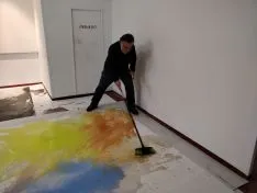 Ferrus decorando la cuadrilla de Santo Tomé, San Clemente y San Martín.