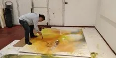 Ferrus decorando la cuadrilla de Santo Tomé, San Clemente y San Martín.