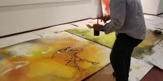 Ferrus decorando la cuadrilla de Santo Tomé, San Clemente y San Martín.