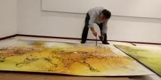 Ferrus decorando la cuadrilla de Santo Tomé, San Clemente y San Martín.