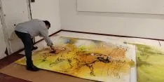 Ferrus decorando la cuadrilla de Santo Tomé, San Clemente y San Martín.