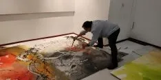 Ferrus decorando la cuadrilla de Santo Tomé, San Clemente y San Martín.
