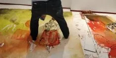 Ferrus decorando la cuadrilla de Santo Tomé, San Clemente y San Martín.