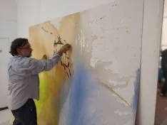 Ferrus decorando la cuadrilla de Santo Tomé, San Clemente y San Martín.