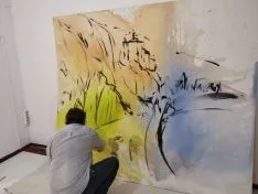 Ferrus decorando la cuadrilla de Santo Tomé, San Clemente y San Martín.