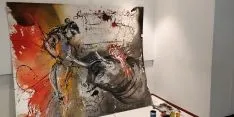 Ferrus decorando la cuadrilla de Santo Tomé, San Clemente y San Martín.
