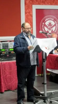Primer acto del aniverario de la peña El Cuadro. SN