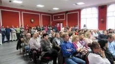 Primer acto del aniverario de la peña El Cuadro. SN