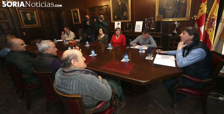 Imagen de la reunión este lunes. /SN