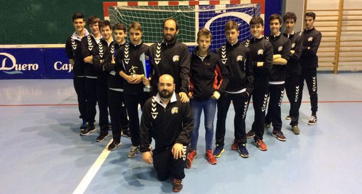 Los cadetes del BM Soria.