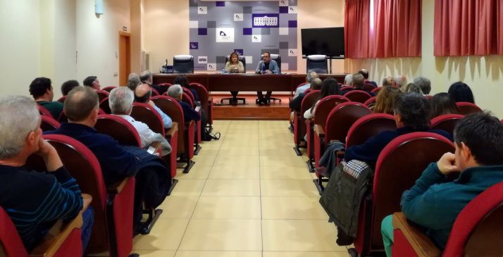 Una imagen este viernes de la reunión en el Palacio Provincial. 