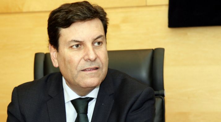 El consejero de Empleo este jueves.