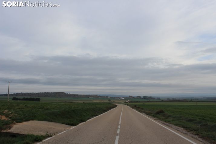 Cielo nuboso en Cubo de la Solana (Soria). 
