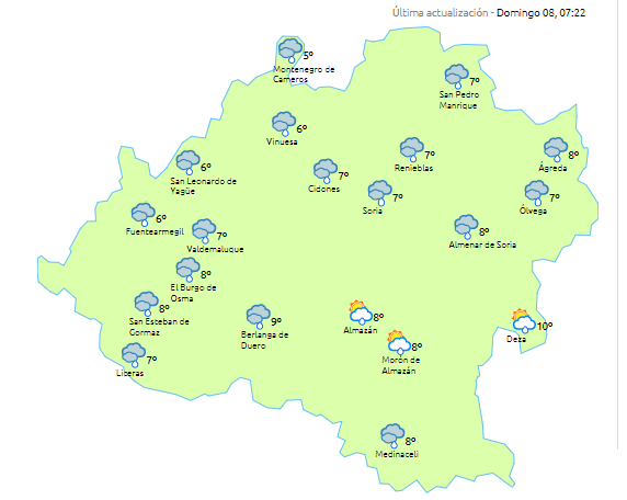 La semana se despide con más lluvia
