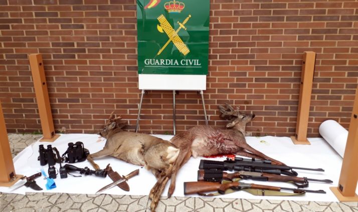 Piezas cobradas, armas y demás efectos inacutados. /GC