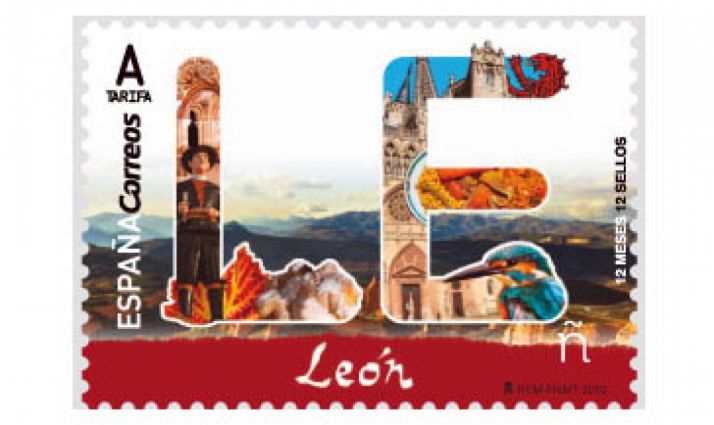 Un error de Correos coloca la catedral de Burgos en un sello dedicado a León