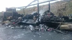 Arde un camión en Ágreda. 