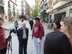 El equipo de trabajo del documental. 