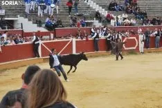 Una de las imágenes de esta tarde en el coso de San Benito. /SN