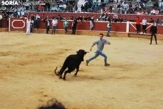 Una de las imágenes de esta tarde en el coso de San Benito. /SN