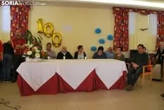 Una imagen del homenaje este lunes en la residencia Fuente del Rey. /SN