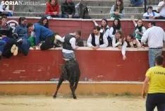 Una de las imágenes de esta tarde en el coso de San Benito. /SN