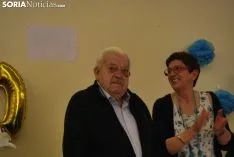 Una imagen del homenaje este lunes en la residencia Fuente del Rey. /SN