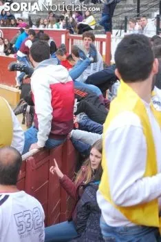 Una de las imágenes de esta tarde en el coso de San Benito. /SN