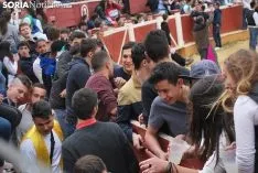 Una de las imágenes de esta tarde en el coso de San Benito. /SN