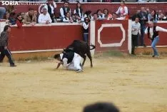 Una de las imágenes de esta tarde en el coso de San Benito. /SN