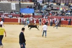 Una imagen de la tarde de este sábado en el coso de San Benito. /SN