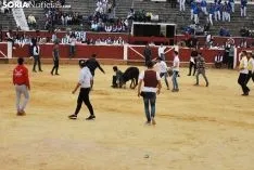 Una imagen de la tarde de este sábado en el coso de San Benito. /SN