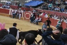 Una imagen de la tarde de este sábado en el coso de San Benito. /SN