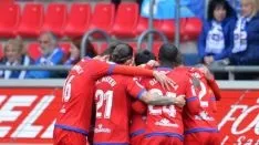 Gol del Numancia en Los Pajaritos. LaLiga