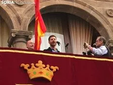 Dos momentos del pregón de ayer. /Ainalb Alomar