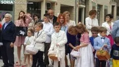 Una imagen de la procesión de este jueves en Ágreda. /Ainalb Alomar
