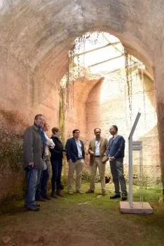 Imagen de la gran cisterna subterránea del yacimiento. /Jta