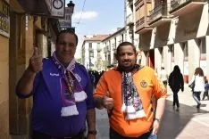 Aficionados del Real Valladolid en Soria. /SN