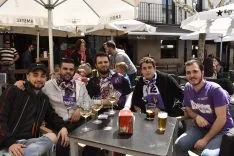Aficionados del Real Valladolid en Soria. /SN