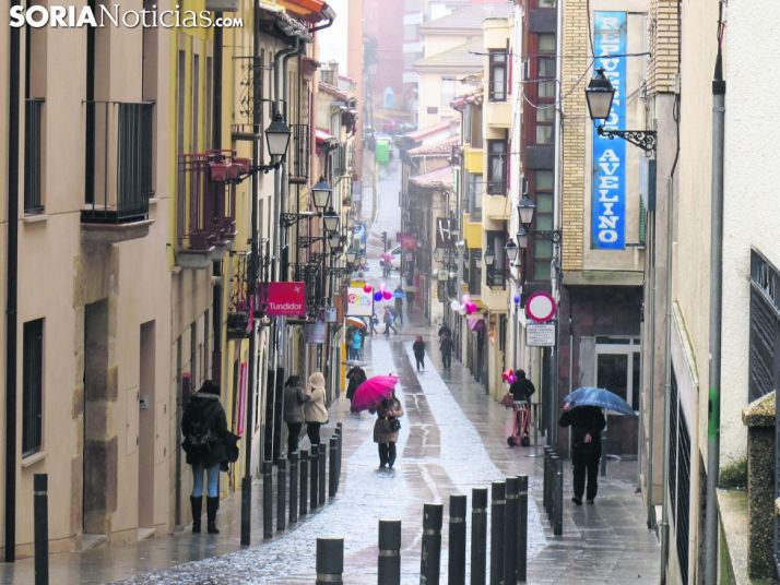 Día lluvioso en Soria. 