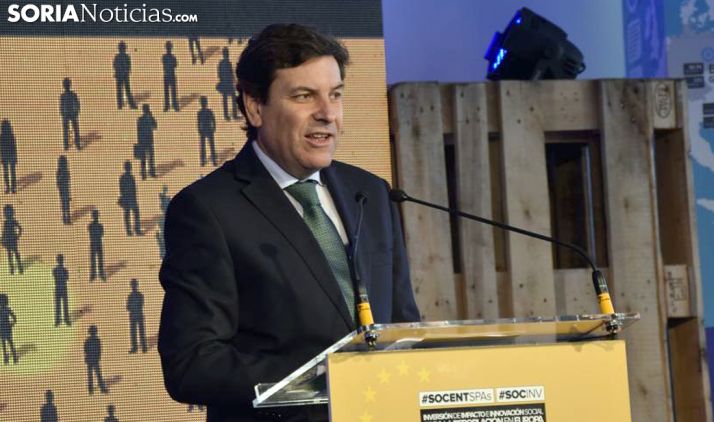 El consejero este miércoles en la sede de El Hueco. /José Herrero