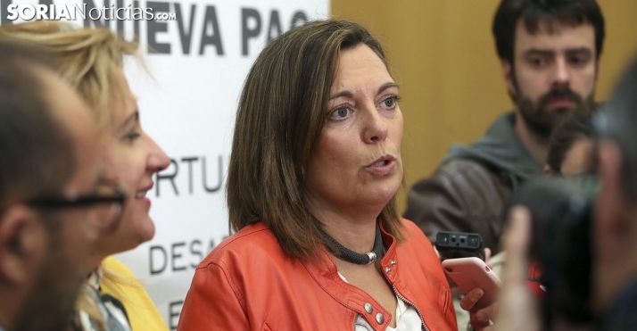 La consejera, ante los medios de comunicación sorianos en la tarde de este lunes. /SN