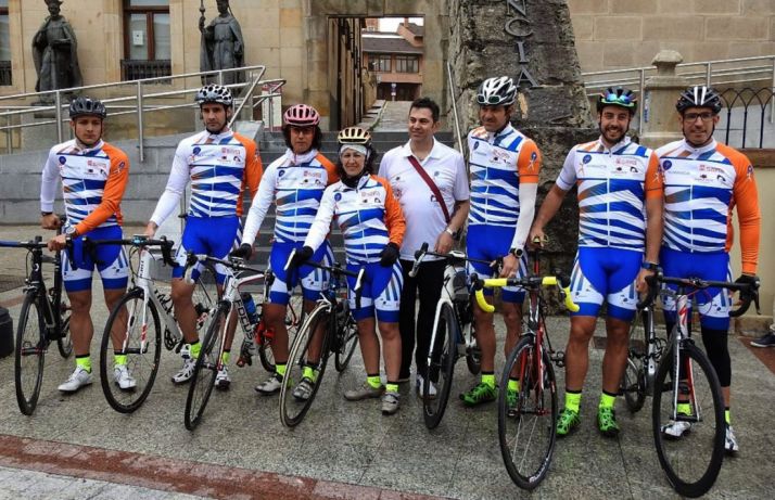 Los componentes de la expedición antes de partir. 