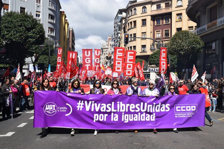 Los salarios, las pensiones dignas y las voces de las mujeres protagonizan las movilizaciones del Primero de Mayo en Castilla y León
