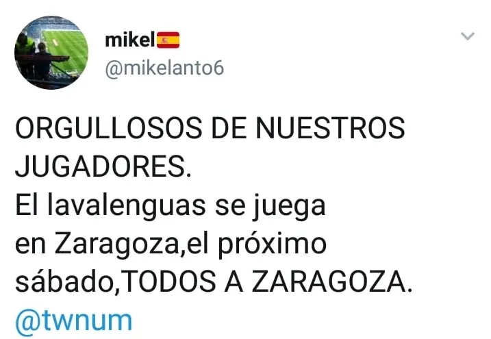 Twitter y el Numancia. 