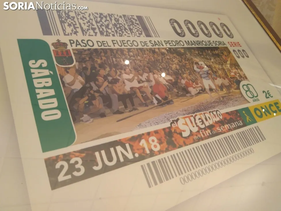 Presentación del cupón de la ONCE. /SN