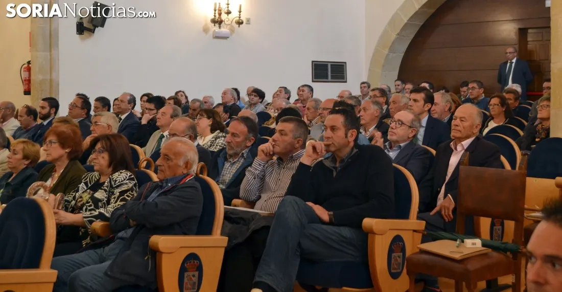 Una imagen de la asamblea de la cooperativa de crédito soriana. /SN