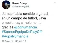 Twitter y el Numancia. 
