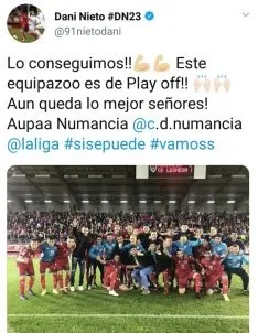 Twitter y el Numancia. 