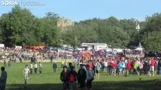 Una imagen de esta mañana en Valonsadero. /Alfredo García
